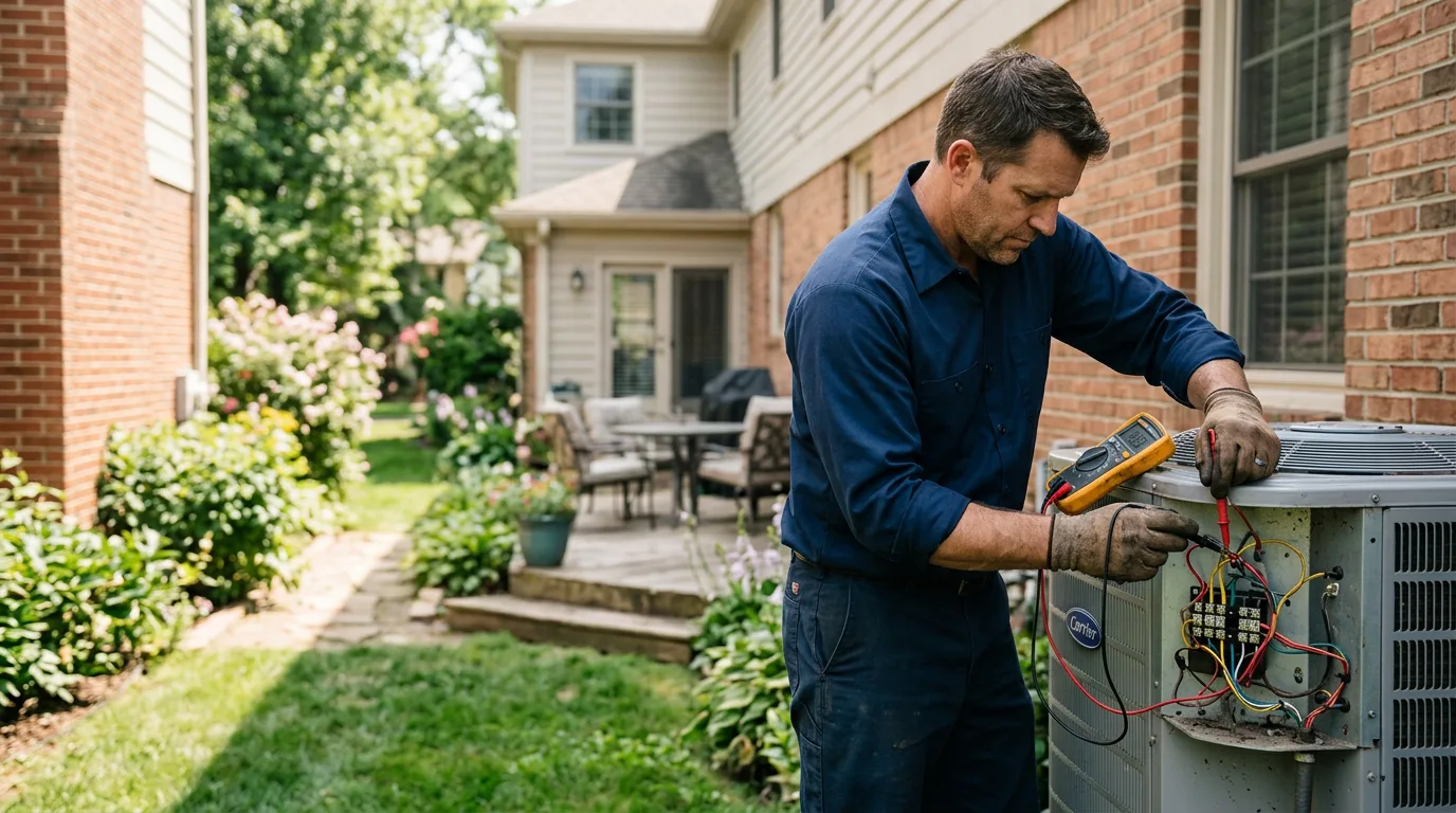 HVAC technician working near Martin, PA